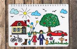 Happy family concept. vector illustration Happy family concept. vector illustration