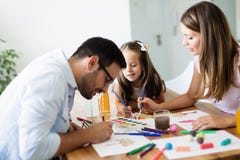 Happy family having fun time at home stock images Happy family having fun time at home stock images
