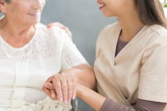 Happy family member and grandmother royalty free stock photography Happy family member and grandmother royalty free stock photography