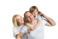 happy family on white background stock image happy family on white background stock image