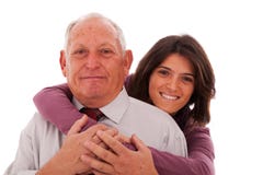 Happy father and daughter Stock Images Happy father and daughter Stock Images