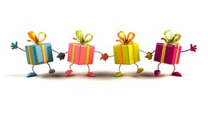 Happy Gifts Stock Images