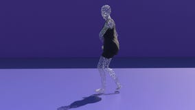 Happy Girl Dancing , Hyper Realistic 3D Animation of a Metallic and  Transparent Girl Dancing on Floor, Metallic Body, 4k High Stock Video -  Video of girl, animation: 203018043