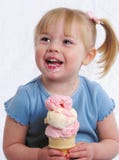 Happy girl with Ice Cream