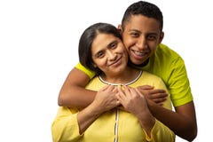 Happy Hispanic Mother With Teenage Son Royalty Free Stock Images Happy Hispanic Mother With Teenage Son Royalty Free Stock Images