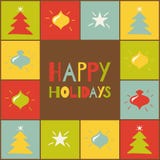 Happy Holidays. Greeting Card With Colored Element Stock Image Happy Holidays. Greeting Card With Colored Element Stock Image