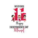 11 november, Poland Happy Independence Day greeting card. Happy Independence Day Poland greeting card. Kids logo. 11th November. vector vector illustration 11 november, Poland Happy Independence Day greeting card. Happy Independence Day Poland greeting card. Kids logo. 11th November. vector vector illustration