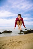 Happy jump man Stock Photos Happy jump man Stock Photos