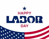 Happy Labor Day greeting card