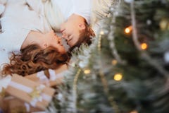 Happy love couple celebrate christmas holidays royalty free stock image Happy love couple celebrate christmas holidays royalty free stock image