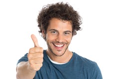 Happy Man Showing Thumb Up
