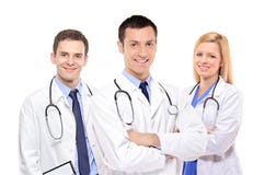 Happy medical team of doctors Royalty Free Stock Image Happy medical team of doctors Royalty Free Stock Image