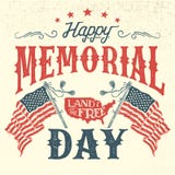 Happy Memorial Day vintage greeting card stock illustration Happy Memorial Day vintage greeting card stock illustration