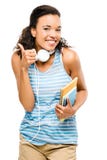 Happy mixed race woman student thumbs up Stock Images Happy mixed race woman student thumbs up Stock Images