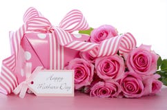 Happy Mothers Day pink polka dot gift.