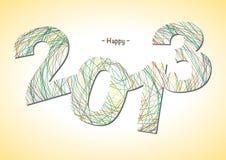 Happy New Year - 2013. Made in abstract stock style, colorful and classy. Happy 2013 vector illustration Happy New Year - 2013. Made in abstract stock style, colorful and classy. Happy 2013 vector illustration