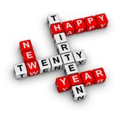 Happy New Year 2013. Cubes sign stock illustration Happy New Year 2013. Cubes sign stock illustration