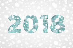 2018 Happy New Year abstract triangle illustration. Gray blue white gradient background with snowflakes, sparkles, lights, snow vector illustration 2018 Happy New Year abstract triangle illustration. Gray blue white gradient background with snowflakes, sparkles, lights, snow vector illustration
