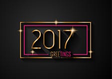 2017 Happy New Year Background for your Seasonal Flyers. And Greetings Card or Christmas themed invitations stock illustration 2017 Happy New Year Background for your Seasonal Flyers. And Greetings Card or Christmas themed invitations stock illustration