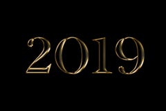2019 Happy New Year black Background. Gold text design. Dark greeting illustration with golden numbers . Best Gold text stock illustration 2019 Happy New Year black Background. Gold text design. Dark greeting illustration with golden numbers . Best Gold text stock illustration