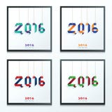 Happy New Year Card set. Vector design and template design eps10 stock illustration Happy New Year Card set. Vector design and template design eps10 stock illustration