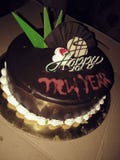Happy New Year 2019 chocolate cake 🎂 royalty free stock images Happy New Year 2019 chocolate cake 🎂 royalty free stock images