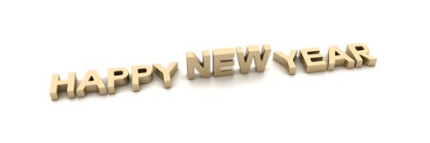 Happy New Year. 3d render vector illustration Happy New Year. 3d render vector illustration