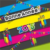 Happy New Year 2015. Greeting Card With Stars vector illustration stock illustration Happy New Year 2015. Greeting Card With Stars vector illustration stock illustration