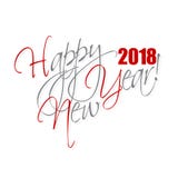 2018 Happy New Year hand lettering card background. 2018 Happy New Year hand lettering card or background royalty free illustration 2018 Happy New Year hand lettering card background. 2018 Happy New Year hand lettering card or background royalty free illustration