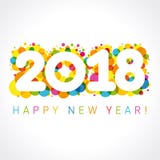 2018 Happy New Year numbers royalty free illustration 2018 Happy New Year numbers royalty free illustration