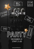 Happy New Year Party 2019 Card for your Party. Vector illustration royalty free illustration Happy New Year Party 2019 Card for your Party. Vector illustration royalty free illustration