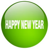 Happy new year button. Happy new year round button isolated on white background. happy new year royalty free illustration Happy new year button. Happy new year round button isolated on white background. happy new year royalty free illustration