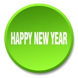Happy new year button. Happy new year round button isolated on white background. happy new year vector illustration Happy new year button. Happy new year round button isolated on white background. happy new year vector illustration