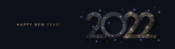 Happy New Year 2022. Vector holiday illustration