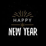 Happy New Year typography. Vector illustration stock illustration Happy New Year typography. Vector illustration stock illustration