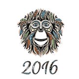 Happy new year 2016. Year Of The Monkey. Vector Illustration stock illustration Happy new year 2016. Year Of The Monkey. Vector Illustration stock illustration