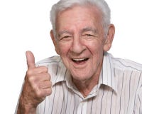 Happy old man