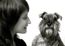 Happy Owner With Her Pet Royalty Free Stock Photo Happy Owner With Her Pet Royalty Free Stock Photo