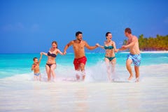 Happy people on vacation at tropical island royalty free stock photos Happy people on vacation at tropical island royalty free stock photos