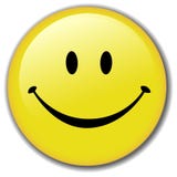 Happy Smiley Face Button Badge