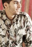 Happy smiling arab egyptian young man in military suit royalty free stock photos Happy smiling arab egyptian young man in military suit royalty free stock photos