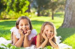 Children on picnic stock image. Image of outside, people - 18724755