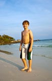 Happy Smiling Young Boy At The Beach Royalty Free Stock Images Happy Smiling Young Boy At The Beach Royalty Free Stock Images