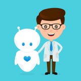 Happy smiling young Engineer vector Stock Images Happy smiling young Engineer vector Stock Images