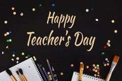 Happy Teachers` Day greeting card