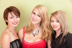 Happy teen girls smile for the camera stock photo Happy teen girls smile for the camera stock photo