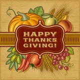 Happy Thanksgiving Retro Card Royalty Free Stock Photos Happy Thanksgiving Retro Card Royalty Free Stock Photos