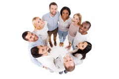 Happy united team. royalty free stock image Happy united team. royalty free stock image