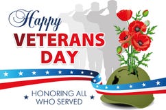 Happy veterans day stock illustration Happy veterans day stock illustration