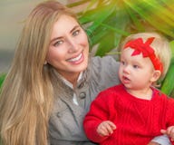 Happy woman with little daughter royalty free stock photo Happy woman with little daughter royalty free stock photo